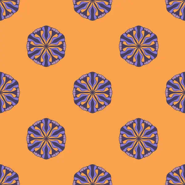 Декоративная Бесшовная Текстура Творческий Орнаментальный Узор Цветной Векторный Фон — стоковый вектор