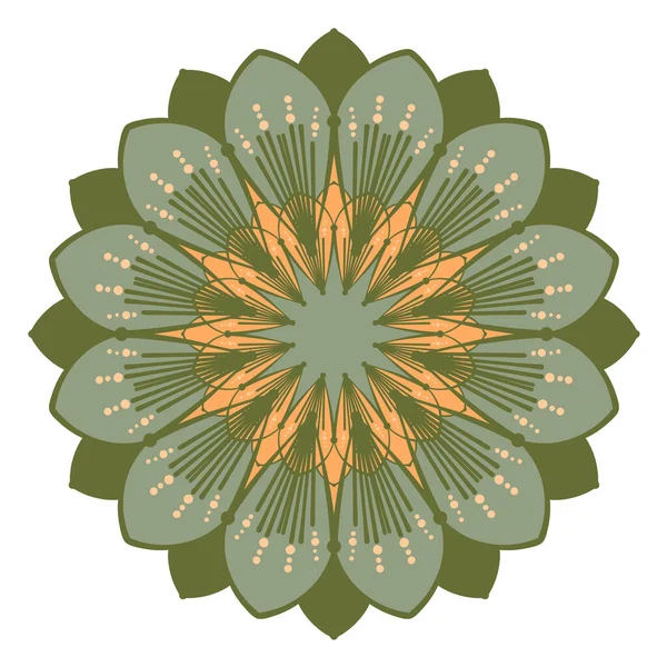 Αφηρημένο Στολίδι Κύκλο Μοτίβο Του Ντούντλ Μαντάλα Εικονογράφηση Διανύσματος — Διανυσματικό Αρχείο