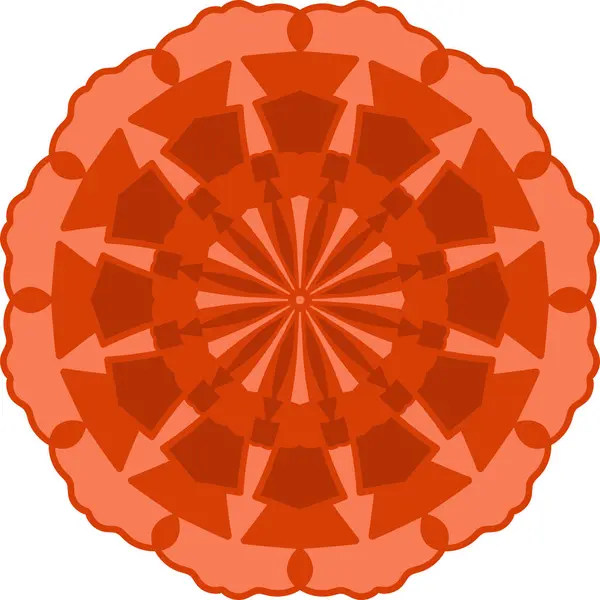 Αφηρημένο Στολίδι Κύκλο Μοτίβο Του Ντούντλ Μαντάλα Εικονογράφηση Διανύσματος — Διανυσματικό Αρχείο