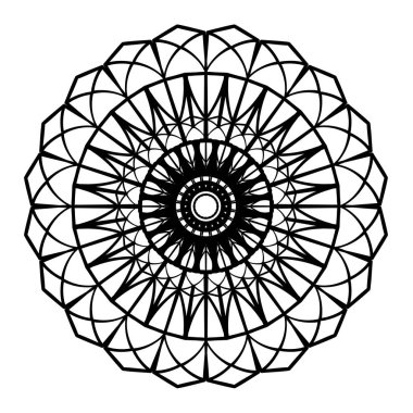 Vektör çizimi. Dekoratif mandala deseni.