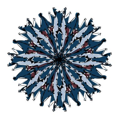 Dekoratif karalama süsü. Grafik tasarım elementi. Vektör illüstrasyonu.