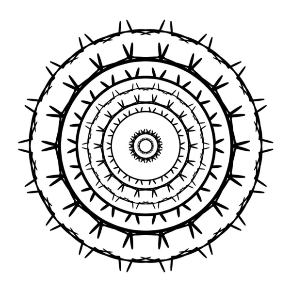 Ilustración Vectorial Patrón Decorativo Mandala — Vector de stock