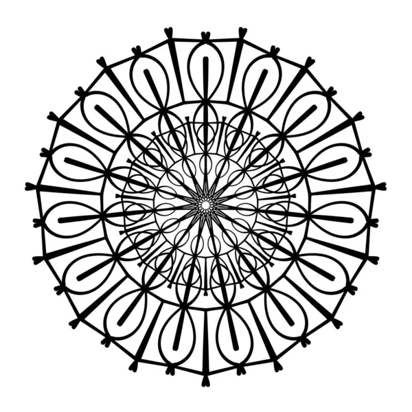 Vektorillustration Dekoratives Mandala Muster — Stockvektor