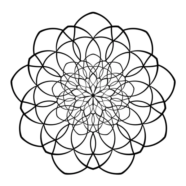 Vektör çizimi. Dekoratif mandala deseni.