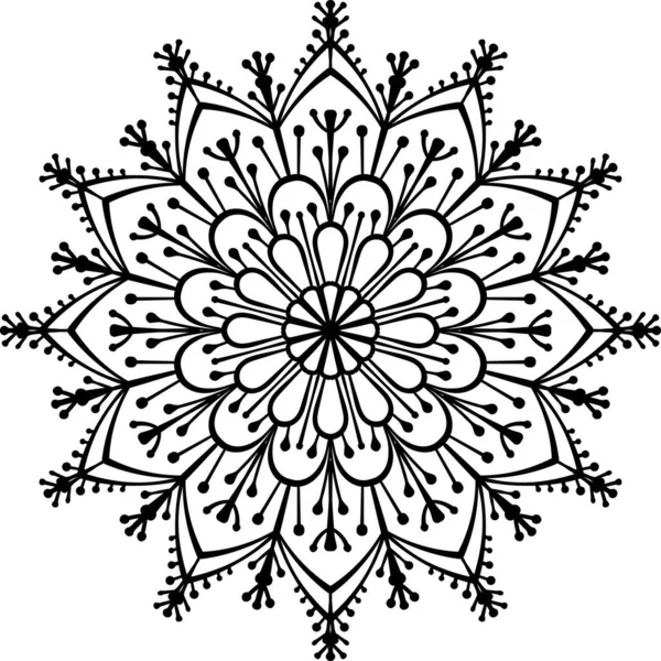 Vektorillustration Dekoratives Mandala Muster — Stockvektor