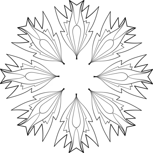 Vektorová Ilustrace Dekorativní Mandala Vzor — Stockový vektor