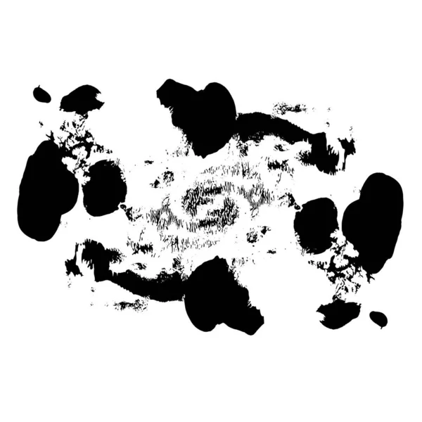 Sucia Textura Grunge Untada Con Las Manchas Negras Pinceladas Ilustración — Vector de stock