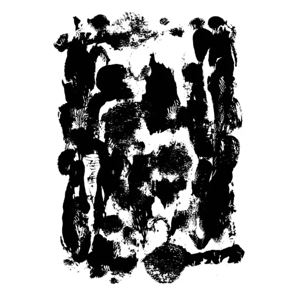 Sucia Textura Grunge Untada Con Las Manchas Negras Pinceladas Ilustración — Archivo Imágenes Vectoriales