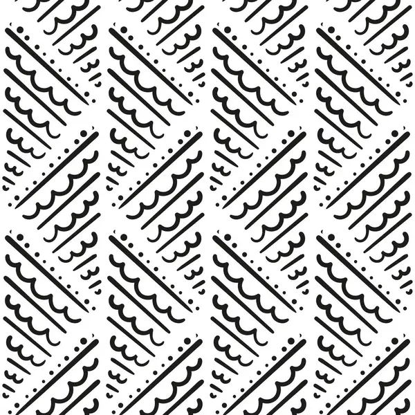 带抽象饰物的无缝线矢量纹理 — 图库矢量图片