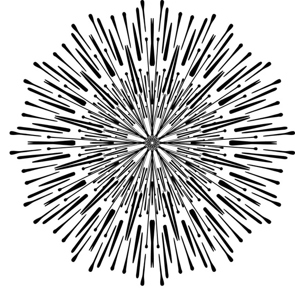 Abstraktes Kritzelornament Mandala Muster Vektorillustration — Stockvektor
