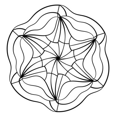 Vektör süsü. Soyut karalama ögesi.