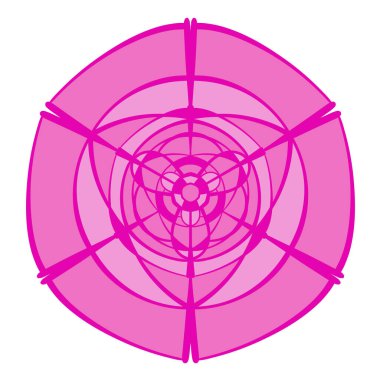 Soyut mandala süsü. Coloful dekoratif vektör çizimi.