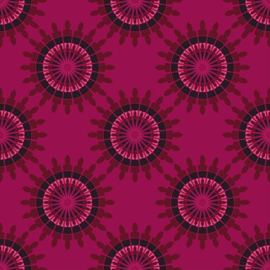 Süslü, kusursuz desen. Canlı bir arka plan. Vektör illüstrasyonu.