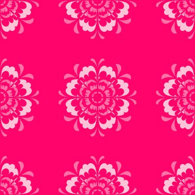 Süslü, kusursuz desen. Canlı bir arka plan. Vektör illüstrasyonu.