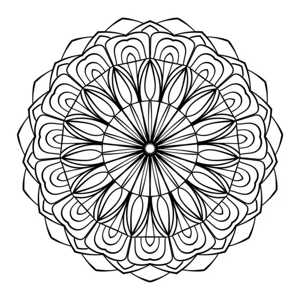 Στολίδι Μαντάλα Σχηματισμός Δαντέλας Κύκλο Εικονογράφηση Doodle Στοιχείο Σχεδίασης Διανύσματος — Διανυσματικό Αρχείο