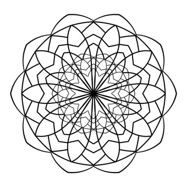 Süslü kusursuz dekoratif desen.