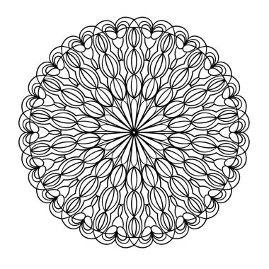 Süslü kusursuz dekoratif desen.