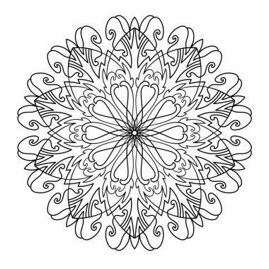 Süslü kusursuz dekoratif desen.