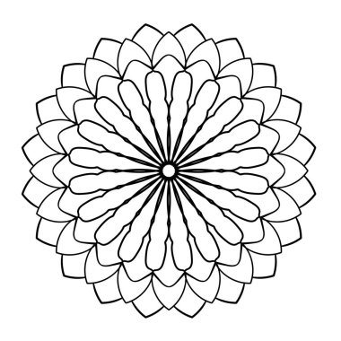 Dekoratif el çizimi zarif dantel süsleme.