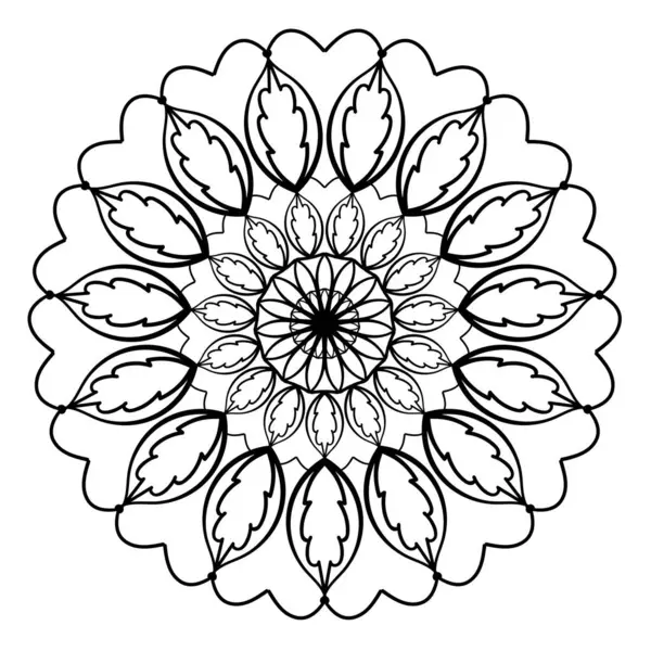 Decorative Doodle Hand Drawn Elegant Lace Ornament — Stock Vector