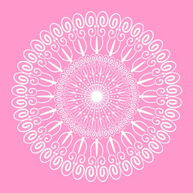 Soyut dekoratif süs. Vektör illüstrasyonu.