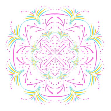 Soyut dekoratif süs. Vektör illüstrasyonu.