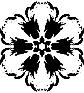 Çiçekli mandala deseni. Zarif dekoratif süs. Boyama kitabı sayfası.