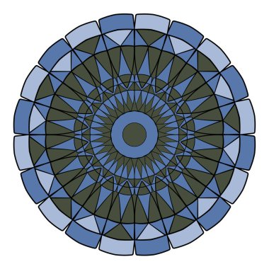 Soyut karalama süsü. Vektör mandala deseni.