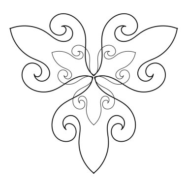 Boyama kitabı için mandala yuvarlak deseni. Dekoratif süs. Stres önleyici tasarım ögesi.