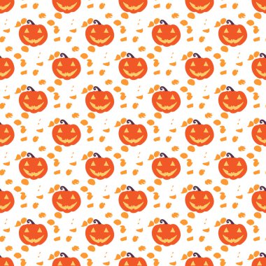 Cadılar Bayramı vektör tasarımı. Kusursuz desen.