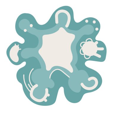 El çizimi soyut karalama öğesi. Vektör illüstrasyonu.