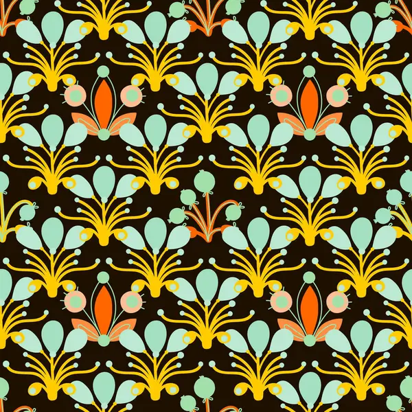 Organik doğa unsurları olan kusursuz bir arka plan. Çağdaş tasarımlar için mükemmel olan zarif minimal çiçek deseni.