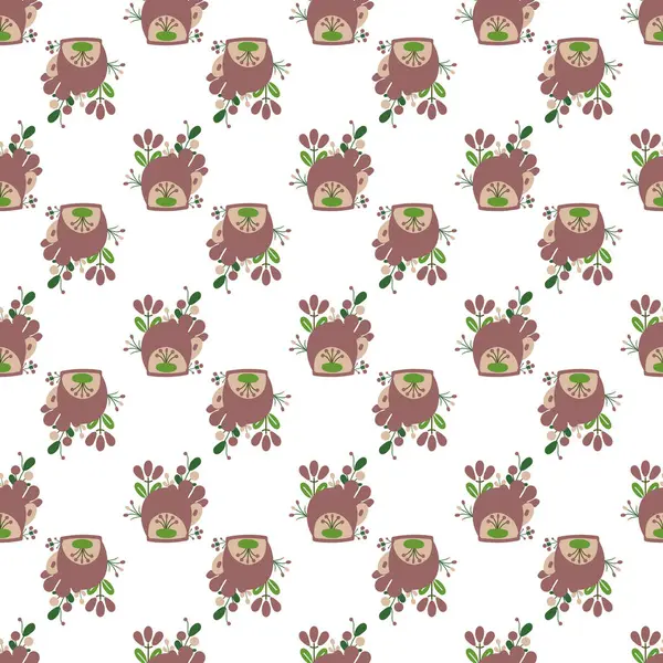 Organik doğa unsurları olan kusursuz bir arka plan. Çağdaş tasarımlar için mükemmel olan zarif minimal çiçek deseni.