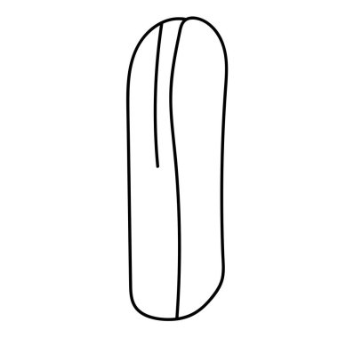 Organik doğrusal tarzda sürüklenen ağaç dallarının minimum kontur çizimi. Doğal düzensiz şekillerle sürüklenen plaj dallarının vektör çizgisi.