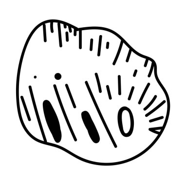 Bir kabuk çizimi, kırtasiye ya da minimalist biçim baskıları için idealdir.