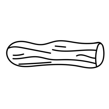 Organik doğrusal tarzda sürüklenen ağaç dallarının minimum kontur çizimi. Doğal düzensiz şekillerle sürüklenen plaj dallarının vektör çizgisi.