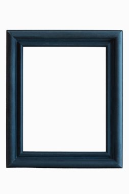 İtalyan stil çubuğu ile ahşap çerçeve lacivert, boş, beyaz arka planda görüntü yok. 