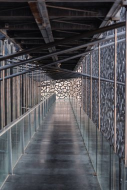 Empty passage on the construction site