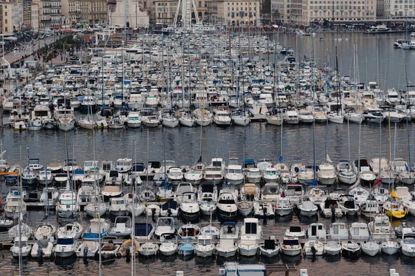 Marseille Francia Nov 2021 Puerto Vieux Marsella Hermoso Puerto Deportivo — Foto de Stock