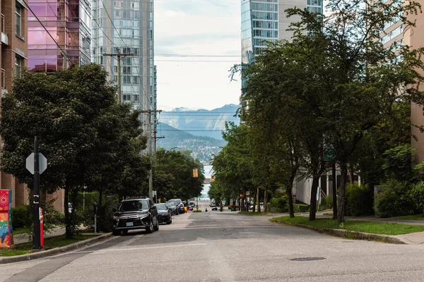 Vancouver Canadá Junio 2022 Calles Vacías Mañana Del Centro Ciudad — Foto de Stock