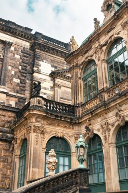 Dresden mimarisi. Yakın plan.