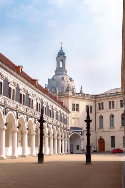 Dresden mimarisi. Yakın plan.