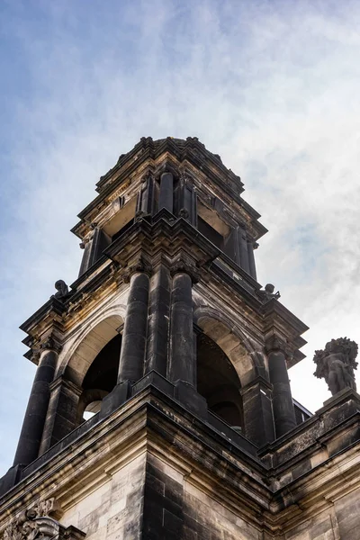 Arkitektoniska Element Katedralens Fasad Dresden — Stockfoto