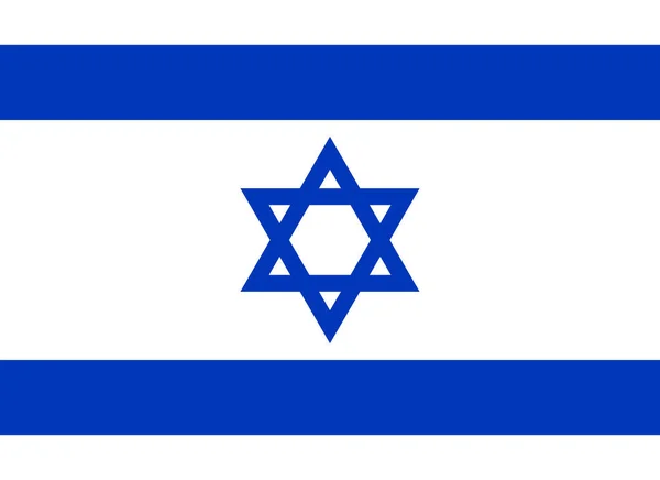 Bandera Israel Diseño Bandera Vector Israel Color Dimensión Original Para — Archivo Imágenes Vectoriales