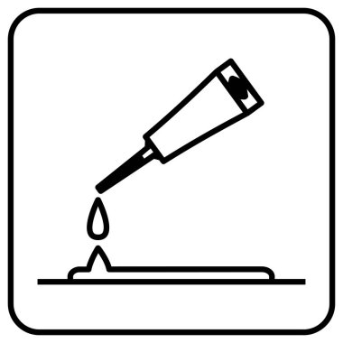 Web sitesi veya uygulama düğmesi için daha ince tutkal ve katran vektör simgesi