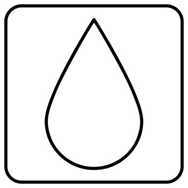 Web sitesi veya uygulama düğmesi için su bırakma vektör simgesi