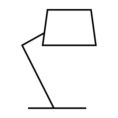 Zemin okuma lambasının zarif bir simgesi, rahat ev dekorları için ideal. Minimalist tasarım, uygulamalar, web siteleri ve ışıklandırma, iç tasarım ve modern ev tasarımına odaklı projeler için mükemmel..