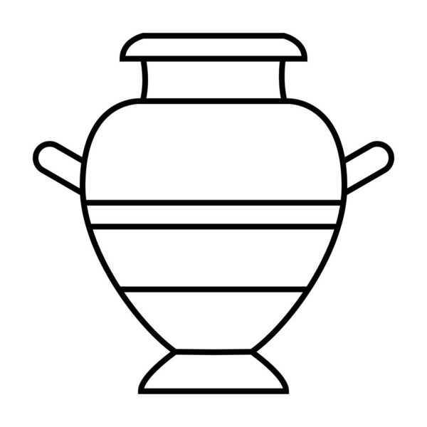 Минималистическая ваза символизирует домашний декор. Простой и элегантный дизайн с вазой с растением или цветами. Идеально подходит для приложений по дизайну интерьера, веб-сайтов или контента и проектов, связанных с оформлением.