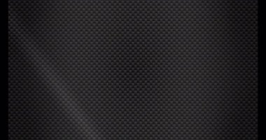Karbon Fiber Doku Kusursuz Döngüsü Koyu Gri Yüksek Teknoloji Arkaplan Animasyonu. Yumuşak yansımalı ve ince hareketli koyu gri karbon fiber dokusunun üç boyutlu döngüsü. Yüksek teknoloji, otomotiv, lüks veya endüstriyel video geçmişi için mükemmel.