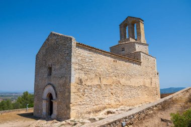 Şato Kilisesi, Olerdola, İspanya, Avrupa, Ağustos, 8, 2024, yatay